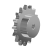 Simplex sprockets 06B-1 in stainless steel - Simplex sprockets in stainless steel for roller chains - DIN 8187 - ISO 606