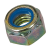 BN 80035 - Prevailing torque type hex lock nuts thin type with polyamide insert (DIN 985), cl. 6, zinc plated yellow