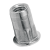 BN 25011 - Blind rivet nuts flat head, semi-hexagonal shank, open end (TUBTARA® HUPO/HSPO), stainless steel A4