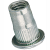 BN 25522 - Blind rivet nuts flat head, knurled shank, open end (FASTEKS® FILKO RFK), steel, zinc plated with thick layer passivation