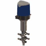 DCX3 DCX4 shut-off and divert valve - Automated DCX4P T/L body with Sorio control top