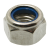 Model 43681 - PREVALLING TORQUE TYPE HEXAGON NUT PLASTIC INSERT 8 CLASS ZINC PLATED