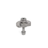 GN 918.6 - Clamping Bolts, Stainless Steel, Upward Clamping, Screw from the Back, Type SKB with hex
