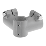 K0476 - Tube clamps right-angle aluminium