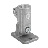 K0490 - Tube clamps swivel base, aluminium