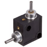 MAE-KRG-HUG-1:1-B - Bevel Gearboxes HUG, Version B, Ratio 1:1, Miniaturised right-angle drives