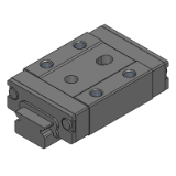 SSEBNZ, SSEBNZ-MX, SSE2BNZ, SSE2BNZ-MX - Miniatur-Profilschienenführungen mit Zylinderstiftbohrungen, Standard/austauschbar, geringes Spiel, Standard - Maß L frei wählbar