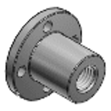 MTXFR - Round Flanged Nut - Right Hand Thread