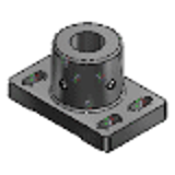 ABFY, AMFY, ASFY - Brackets for Stands - Square Flanged - Y-Axis Adjustment Slotted Hole Type