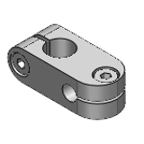 ALNC, ALNW - Post Compact Strut Clamps - Unequal Dia. - Perpendicular Configuration