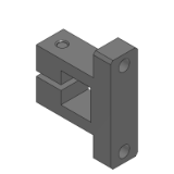 SL-CLTQS, SH-CLTQS, SHD-CLTQS,SL-CLTQAM,SH-CLTQAM - (Precision Cleaning) Brackets for Stands - Clamp Type, Square Flange, Square Hole, Side Mount