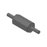 SL-SLSBM, SH-SLSBM, SHD-SLSBM - (Precision Cleaning) Hex Post - Stepped, Threaded Both Ends, Configurable Length, Selectable Thread Size -Pilot Selectable-