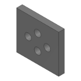 PVC__V__, PVCB__V__, PVCTA__V__, PVCBTA__V__ - PVC Plates - A/B Side Holes Combination Type Without Corner Holes -