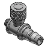 BBKB - Compact Ball Valves - Brass, Knurled, PT Threaded / Coupler Socket