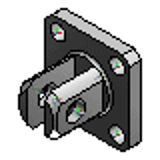 CTKB, CTKM - Brackets for Compact Air Cylinders - Clevice Mount Type Bracket