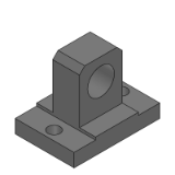 SL-HGCCS, SH-HGCCS, SHD-HGCCS - Precision Cleaning Hinge Base - Mounting Hole Center - Convex Type