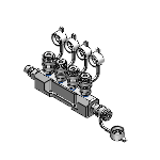 MCRT - Air Couplers -Branch Type 4 Positions Fixed-