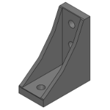 SL-HBLFSSW5, SH-HBLFSSW5, SHD-HBLFSSW5, SL-HBLFSSWB5, SH-HBLFSSWB5 - Precision Cleaning Brackets HFS5 Series Reversal Brackets With Tab 1 Slot 4 Holes