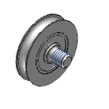 MBFN, MBFNM, MBFNS, MBFNA - Idlers for Round Belts - Narrow / Male Thread Type