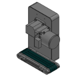 CVMB_E - Flat Belt Conveyors  Motor Mounting Position Selectable - With Meandering Prevention Crosspiece, Head Drive, 2-Groove Frame (Pulley Dia. 30mm) For Europe