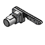 CVSTC - Timing Belt Conveyors Narrow Type - Single Track Head Drive 2-Groove/3-Groove Frame Type (Pulley Dia. 19mm/20mm)