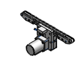 CVSTR - Timing Belt Conveyors Narrow Type - Single Track Center Drive 2-Groove/3-Groove Frame Type (Pulley Dia. 19mm/20mm)