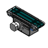 CVSY - Flat Belt Conveyors High Power Type - With Meandering Prevention Crosspiece, Center Drive 3-Groove Frame Type (Pulley Dia. 30mm)