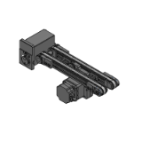 GVTWNU2, GVTWNS2 - Timing Belt Conveyors GV Series/Brushless Motors (AC Input) - Dual Track Center Drive 2-Groove Frame Type (Pully Dia.30mm)