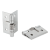 27900 - Spring hinges, steel, stainless steel or aluminium 50 mm