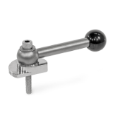 Clamping Bolts, Stainless Steel, Upward Clamping, Screw from the Operator's Side