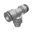 J-XYC11_16 - Precision type, quick joint for cleaning piping, T-type tee joint, external thread